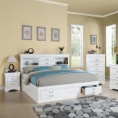 Louis Philippe III 5Pc Bedroom Set in White by Acme w/Options