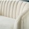 Dionne Loveseat CM5100IV in Ivory Flannelette Fabric w/Options