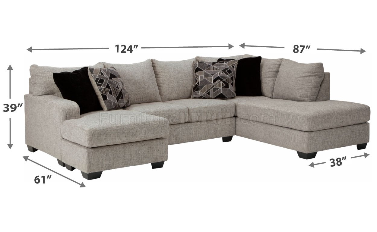 Megginson Sectional Sofa 96006 in Storm Fabric by Ashley