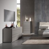 Porto Premium Bedroom in Grey & Light Grey by J&M w/Options