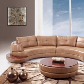 U918-Honey Sectional Sofa Bonded Leather by Global Furniture USA