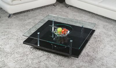 C258 SB Coffee Table in Black by At Home USA