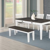 Kingman 5Pc Dining Room Set 109541 Espresso & White by Coaster