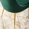 Viscount Dining Chair Set of 2 in Green Velvet by Modway