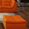 Lego Modular Sectional Sofa 7Pc Set in Pumpkin Leather by J&M