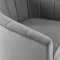 Prospect Swivel Chair Set of 2 in Light Gray Velvet by Modway