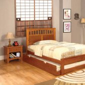 CM7904OAK Carus Kids Bedroom 4Pc Set in Oak w/Options