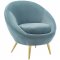 Circuit Accent Chair Set of 2 in Light Blue Velvet by Modway