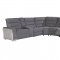 U2682 Mist/Ash Power Motion Sectional Sofa by Global