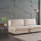Ava Sofa Bed in Light Beige Fabric by Istikbal