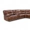 70048 Power Motion Sectional Sofa Brown Leather by Manwah Cheers