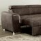 Lorna Sectional Sofa Convertible CM6515BR in Brown Fabric