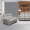 8501 Reclining Sofa in Light Gray Half Leather by ESF w/Options