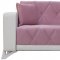 Venedik Sofa Bed in Pink Fabric by Casamode w/Options