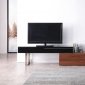 Hudson TV Stand in Walnut & Black by J&M Furniture