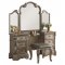 Northville Vanity 26940 Antique Silver by Acme w/Optional Stool