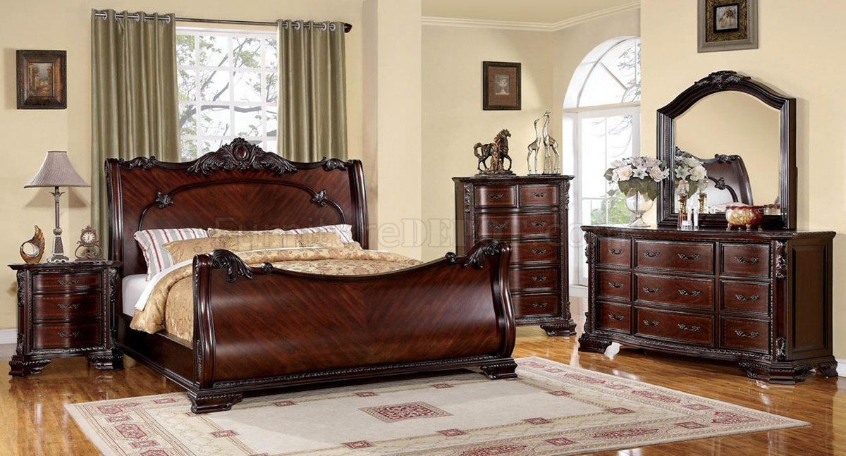 CM7277 Bellefonte Bedroom in Brown Cherry w/Optional Casegoods - Click Image to Close