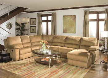 Butternut Micro Suede Contemporary Reclining Sectional Sofa [HLSS-U705]
