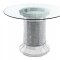 Ellie Counter Ht Table 115568 by Coaster w/Optional Black Stools