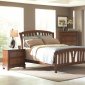 Medium Oak Finish Transitional Bedroom w/Optional Casegoods