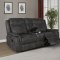Lawrence Motion Sofa 603504 in Charcoal by Coaster w/Options