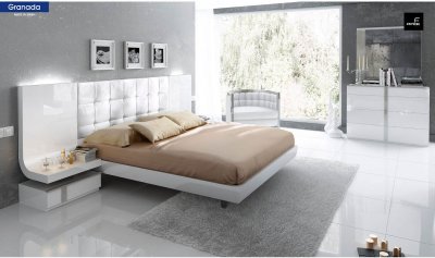 Granada Bedroom in White by ESF w/Optional Case Goods
