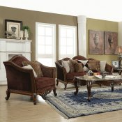 Beredei Sofa 50665 in Antique Oak by Acme w/Options