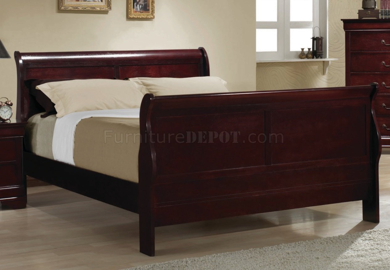 203971 Louis Philippe Bedroom Set in Cherry by Coaster w/Options