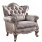 Jayceon Chair 54867 in Fabric & Champagne by Acme w/Options