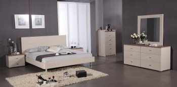 Charm Bedroom by Beverly Hills in Beige w/Optional Casegoods [BHBS-Charm]
