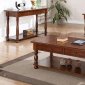 F6327 3Pc Coffee & End Table Set in Cherry by Poundex w/Options