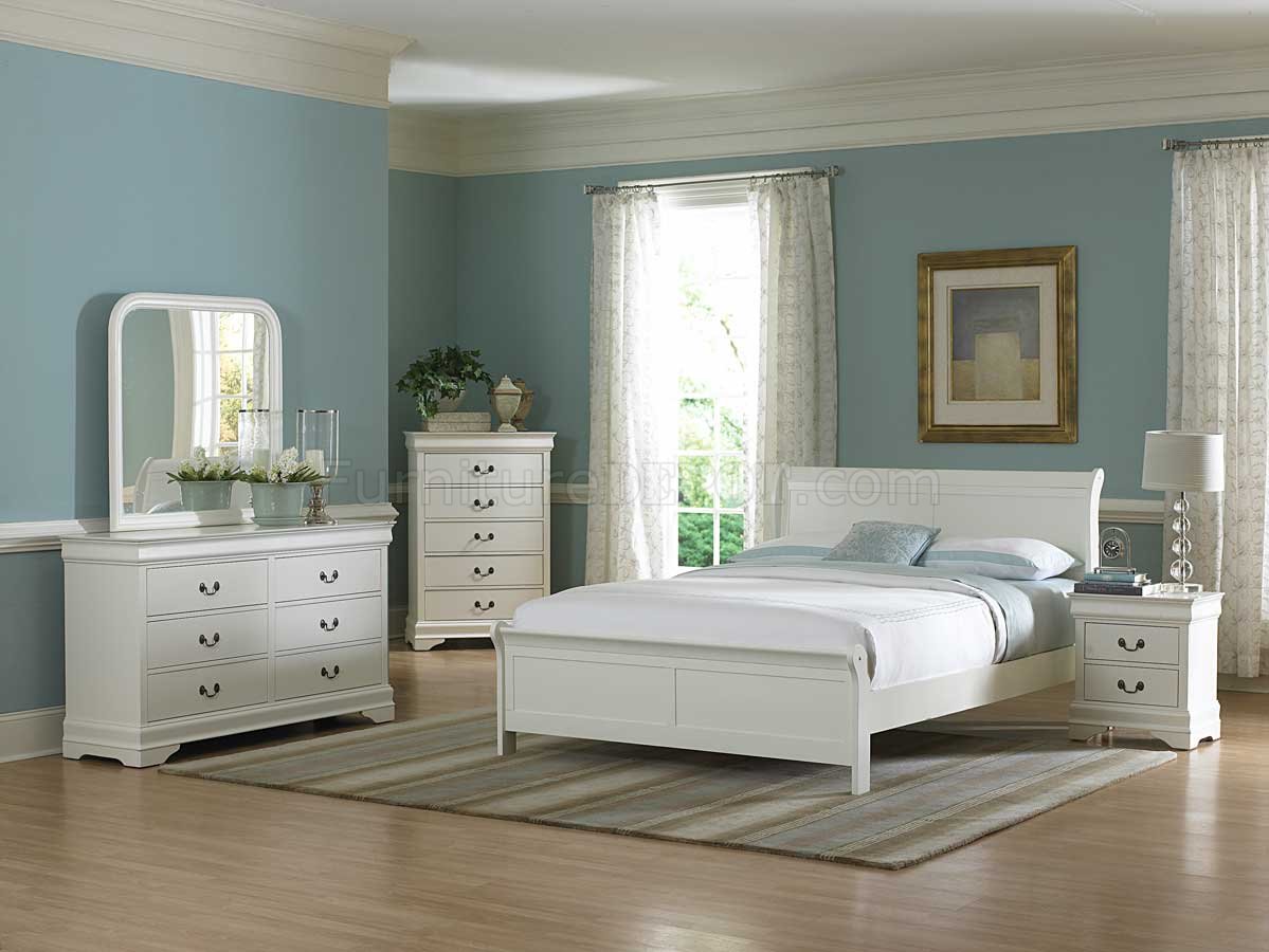 Marianne Bedroom 5Pc Set 539W in White by Homelegance w/Options - Click Image to Close