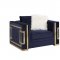 Virrux Sofa LV00293 in Blue Velvet & Gold by Acme w/Options