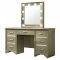 Beaumont Vanity Set 205297 in Champagne by Coaster w/Stool