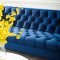 Delight Sofa in Navy Velvet Fabric by Modway