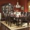 Rich Brown Finish Classic Dining Room Table w/Optional Items
