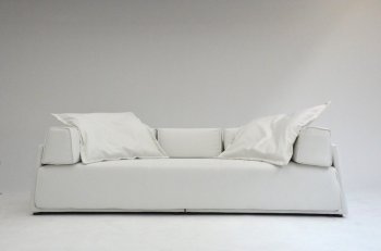 White Fabric Modern Elegant Sofa [VGS-Iris]