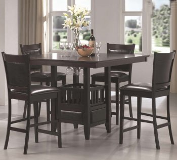 Counter Height Dining Room Set 5Pc 100958 by Coaster [CRDS-100958-Jaden]