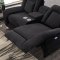 U8900 Power Motion Sofa in Black Velvet by Global w/Options