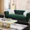 Emerald Sofa in Green Fabric w/Options
