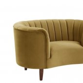 Millephri Chair LV00165 in Olive Yellow Velvet by Acme