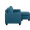Phelps Sectional Sofa & Ottoman 9789BU in Blue by Homelegance