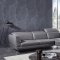 Orchard Sectional Sofa in Gray Leather by Beverly Hills