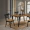 Hillary Dining Room 5Pc Set DN02305 in Walnut & Black by Acme
