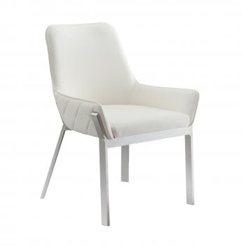 Miami Dining Chair Set of 2 in White by J&M [JMDC-Miami White]