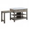 Feivel Kitchen Island w/Pull Out Table DN00307 Rustic Oak - Acme