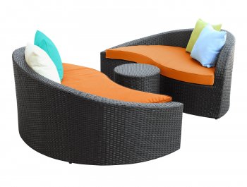 Magatama Outdoor Chaise Lounge 3Pc Set Choice of Color by Modway [MWOUT-Magatama]