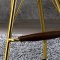 Dragea Bar Stool 96850 Set of 2 in Whiskey PU & Gold by Acme