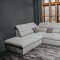 Oliver Sectional Sofa in Gray Fabric by ESF w/Bed & Storage