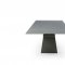 9087 Dining Table Dark Gray by ESF w/Optional 1218 Chairs